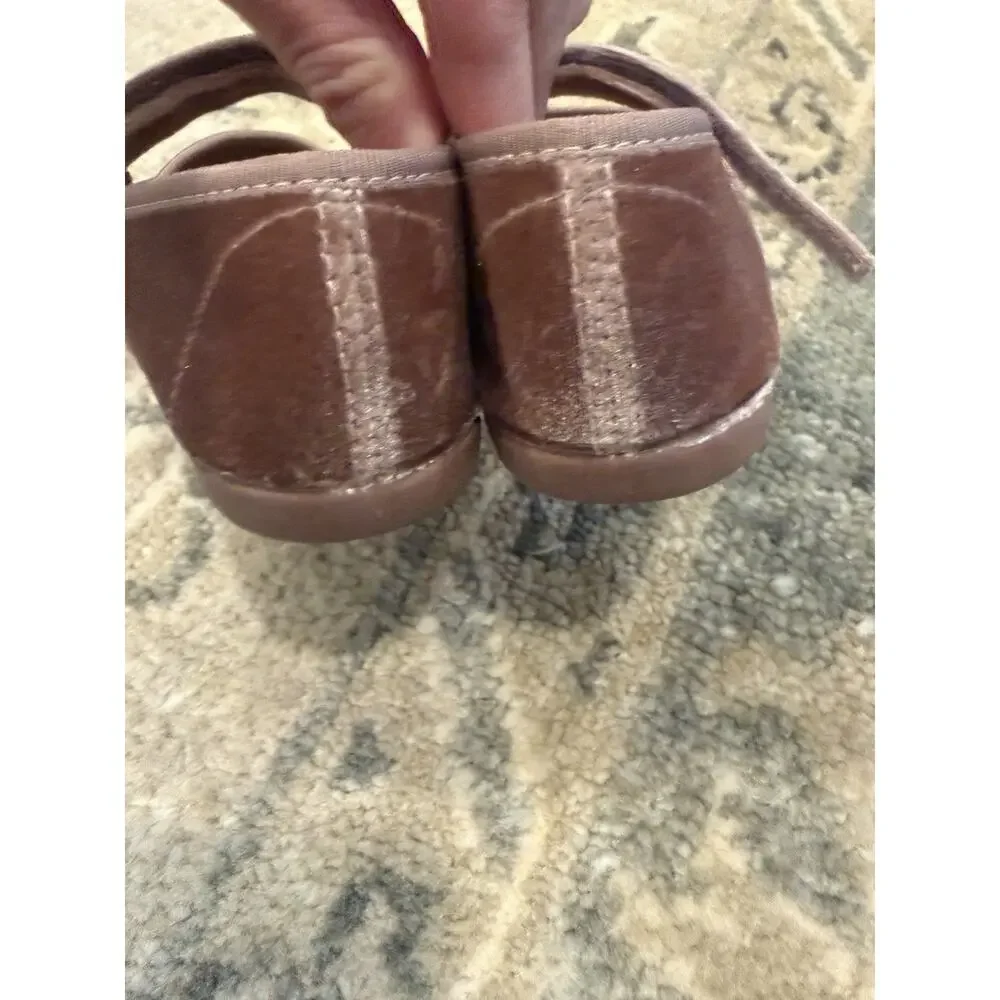 Children Chic Velvet Ballet Flat Rose Little Girls Size Sz 29 US Size 12